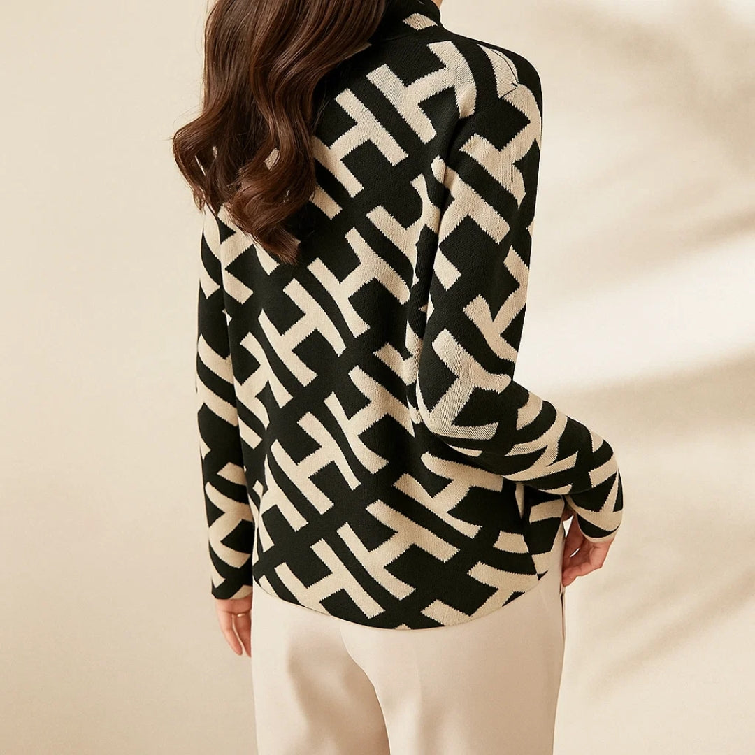 Nova | Geometric Knit Sweater